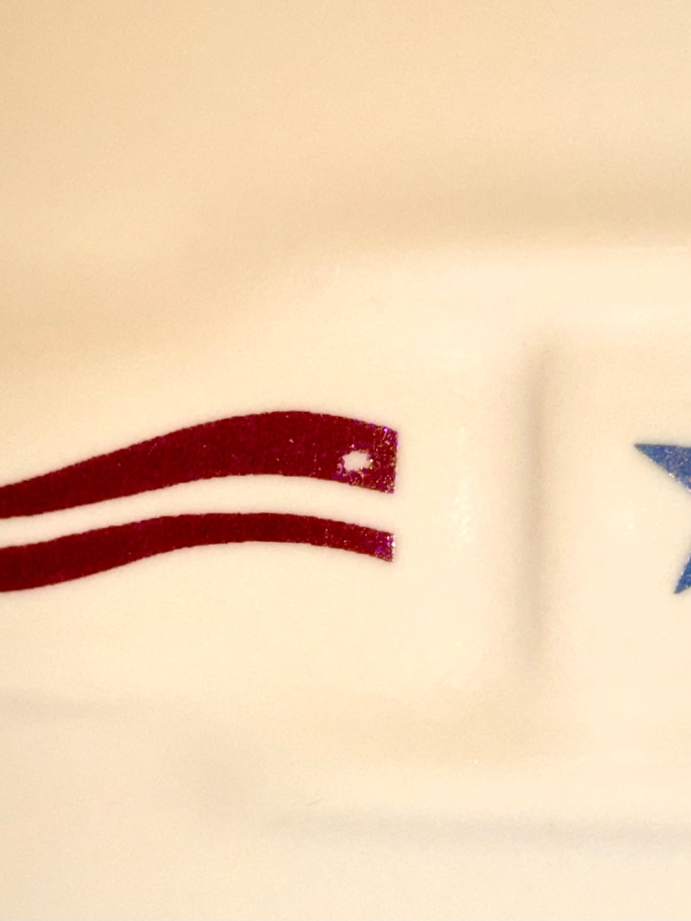 Longaberger Pottery Large “All American” 🇺🇸 Pitcher w/Blue Stars & Red Stripes - Picture 11 of 11